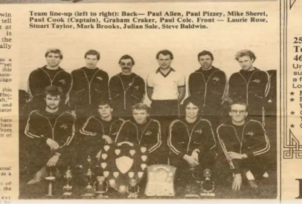 West Wickham team photo from 1980