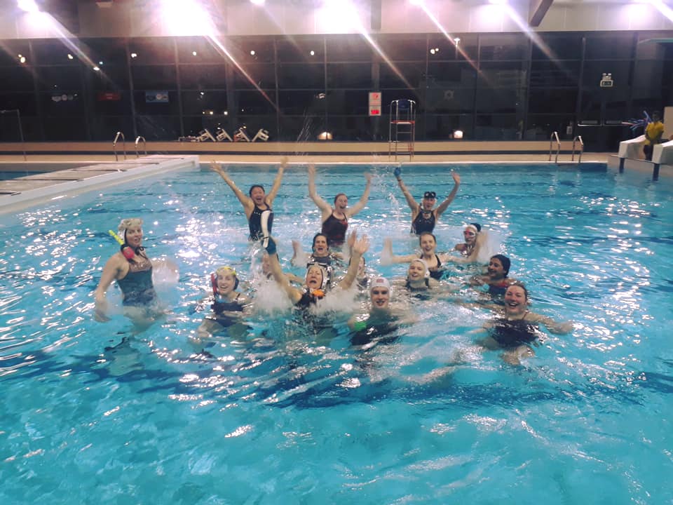 Swickham Ladies during a training session in 2019